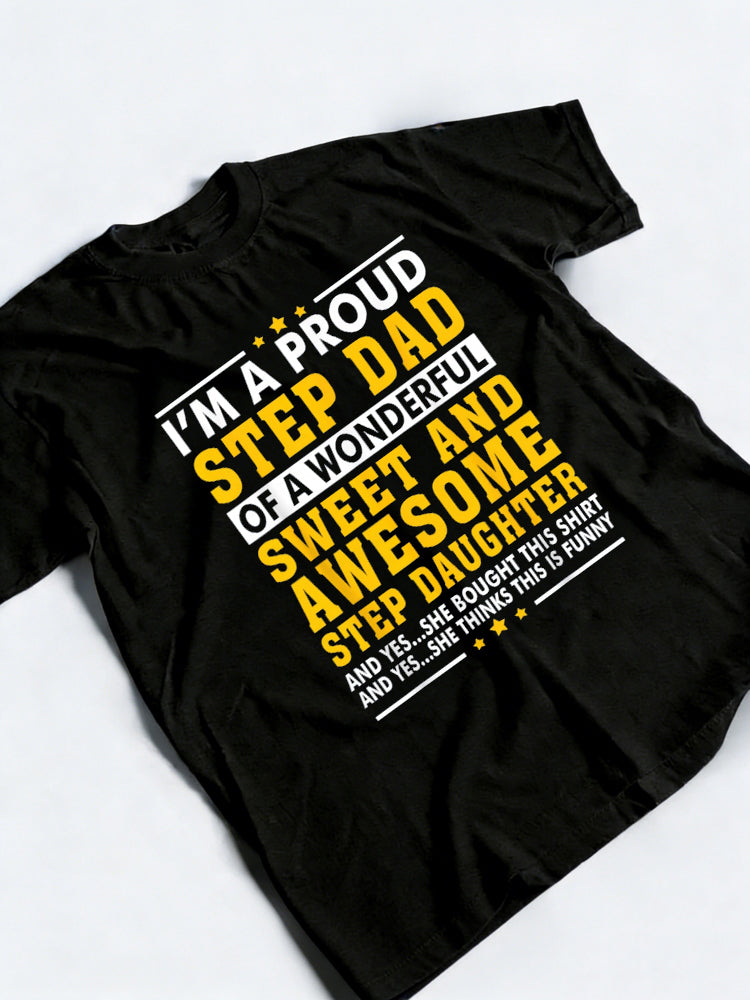 Step Dad Step Daughter Stepdad Father's Day T-Shirt