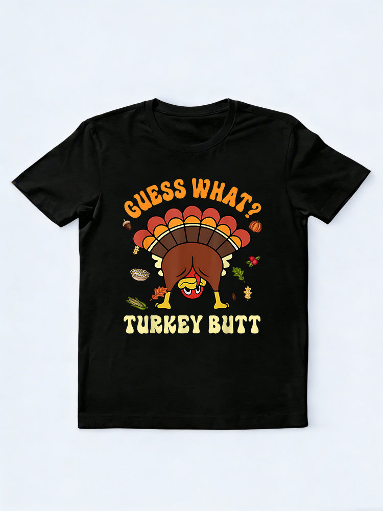 Funny Thanksgiving What Turkey Butt Couples Matching Thanksgiving Day Gift T-shirt