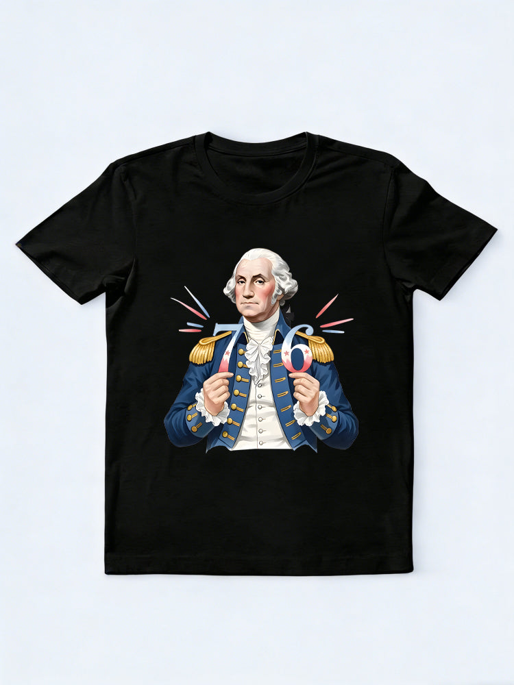 George Washington 76 Patriotic 4th of July T-Shirt