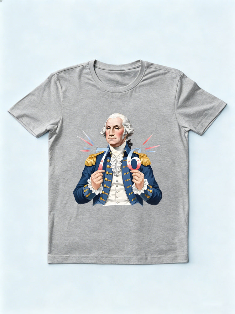 George Washington 76 Patriotic 4th of July T-Shirt