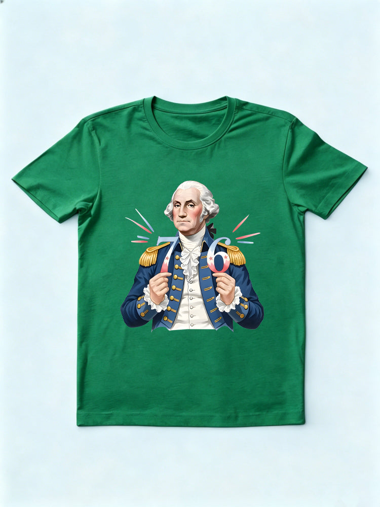 George Washington 76 Patriotic 4th of July T-Shirt