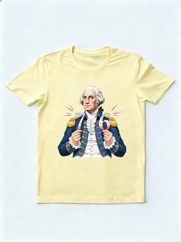 George Washington 76 Patriotic 4th of July T-Shirt