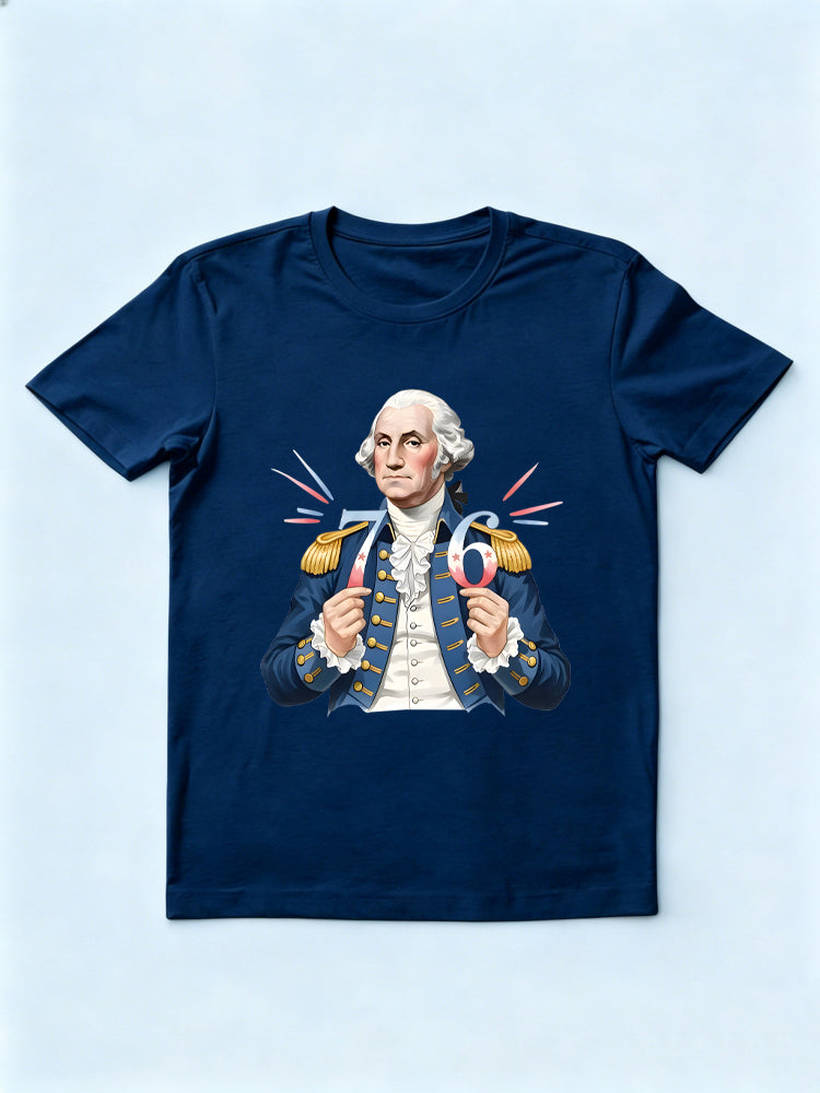 George Washington 76 Patriotic 4th of July T-Shirt