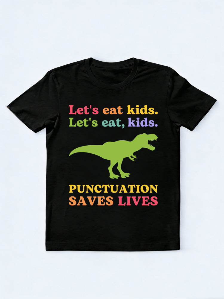 Gift for Teacher Punctuation Saves Lives T-shirt