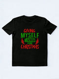 Giving Myself Muscles for Christmas Xmas Season Vibe T-shirt
