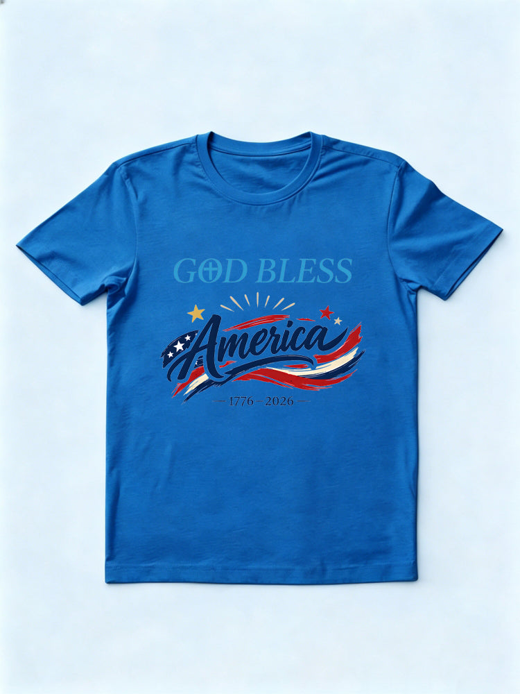 God Bless America 250th Years 4th of July Gift T-Shirt