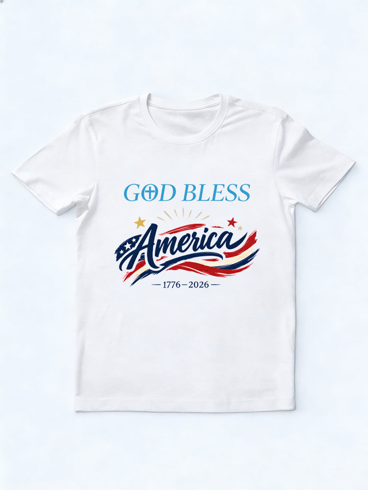 God Bless America 250th Years 4th of July Gift T-Shirt
