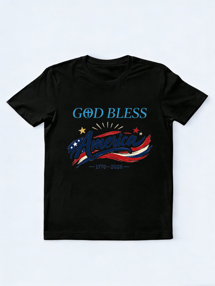 God Bless America 250th Years 4th of July Gift T-Shirt