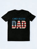 God Bless American Dad 4th of July Gift T-shirt