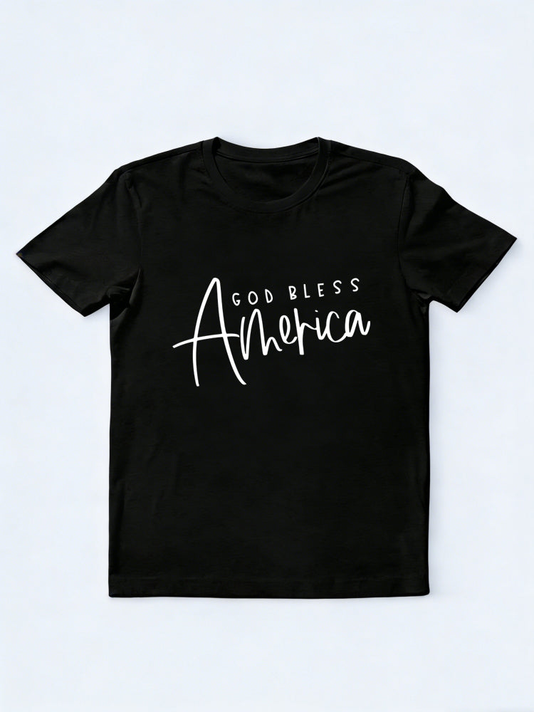 God Bless American Patriotic 4th of July Independence Day Gift T-shirt