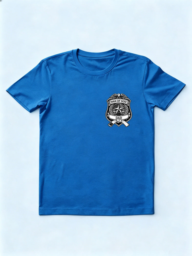 God Dad Badge Gift T-shirt