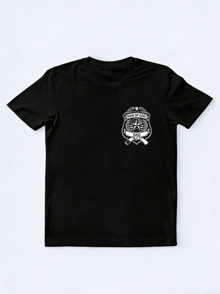 God Dad Badge Gift T-shirt