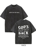 God's Got My Back Christ/ Prayer Gift Washed T-shirt