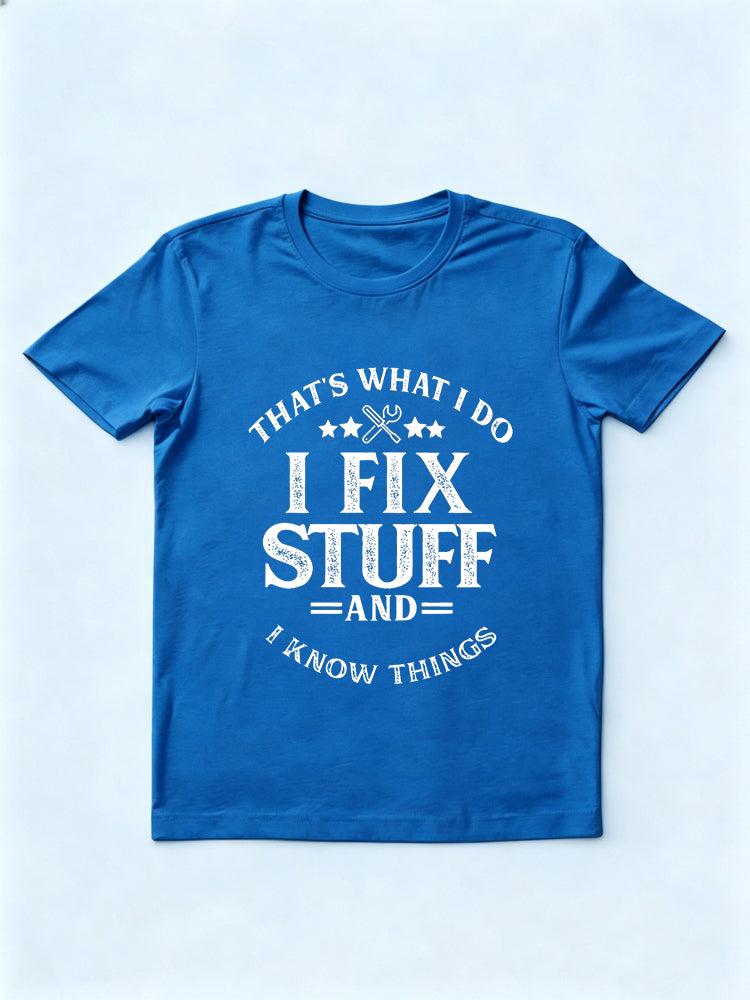 Granddad And Dad Fix Stuff Father's Day Gift T-shirt