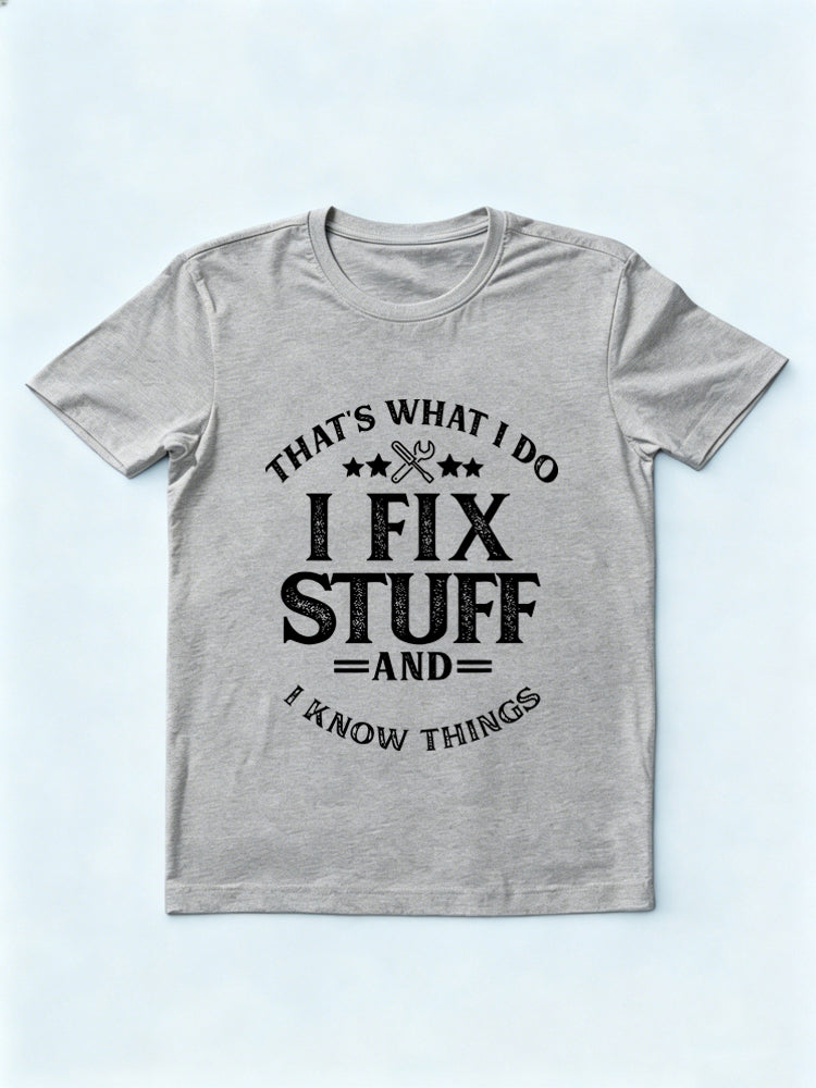 Granddad And Dad Fix Stuff Father's Day Gift T-shirt
