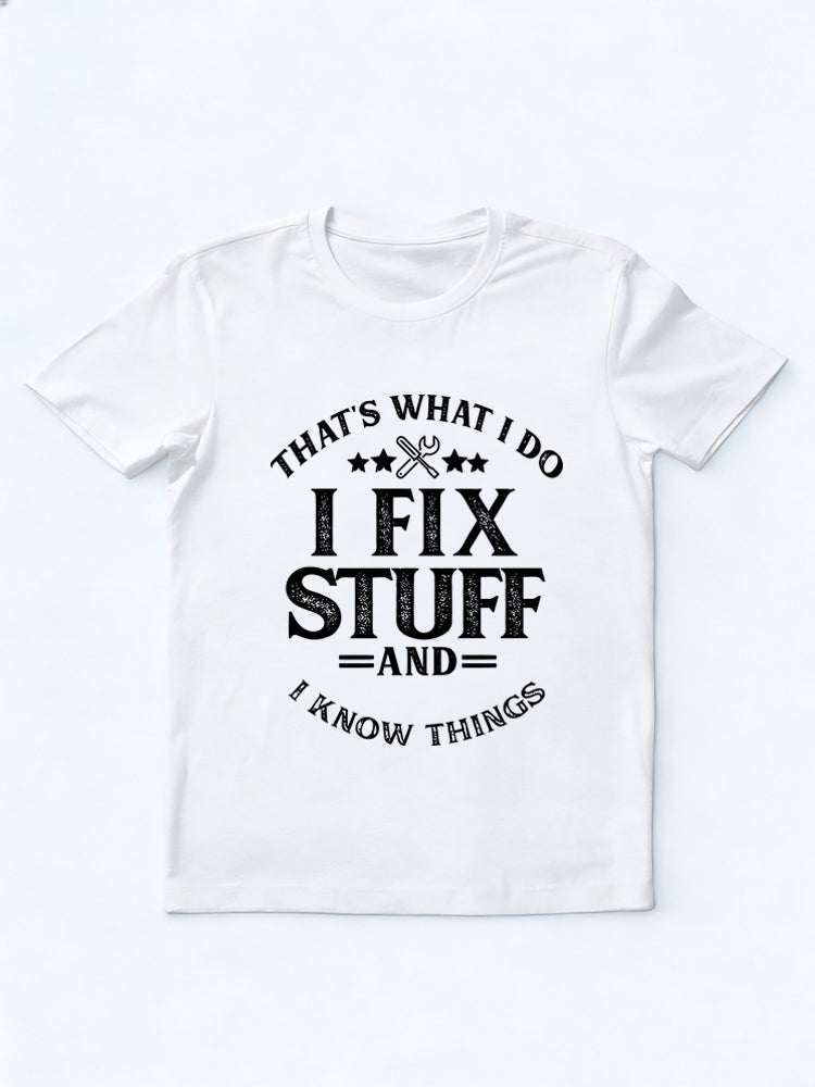 Granddad And Dad Fix Stuff Father's Day Gift T-shirt