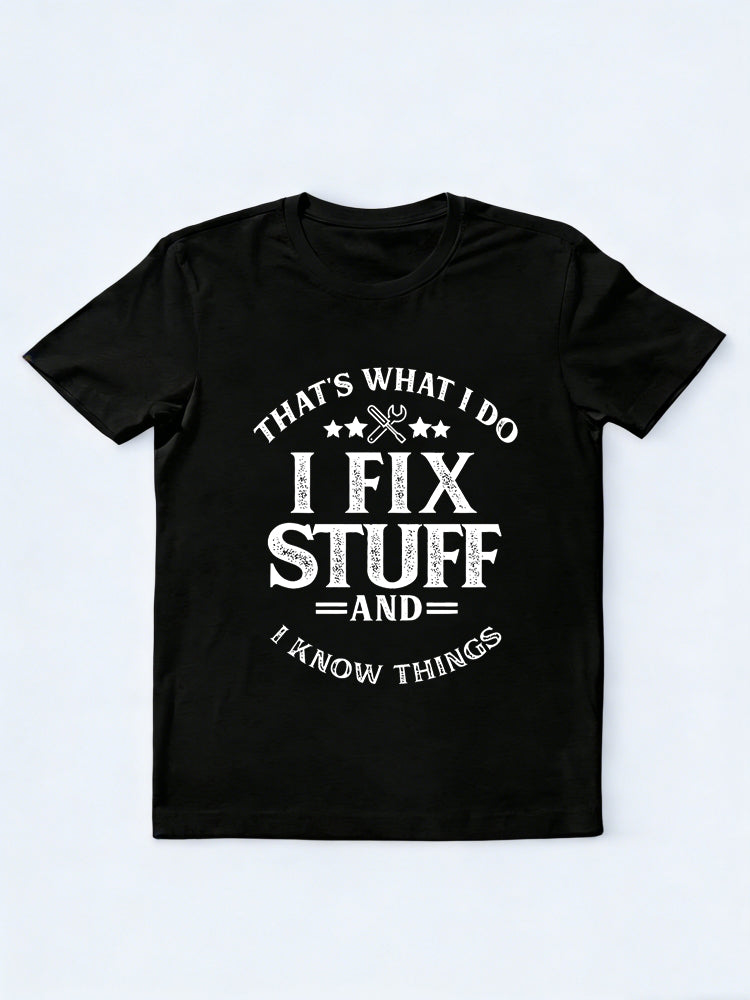 Granddad And Dad Fix Stuff Father's Day Gift T-shirt