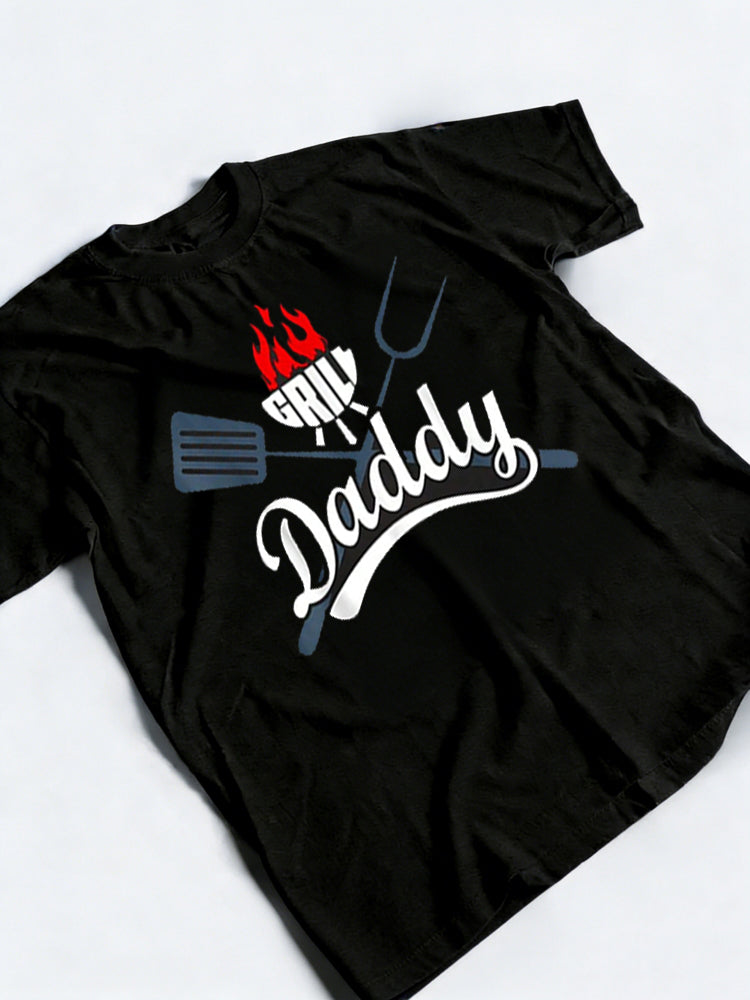 Grill Daddy BBQ Barbecue Happy Father‘s Day Gift T-Shirt