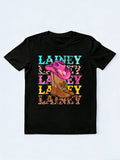 Groovy Western Lainey Name Personalized Cowgirl Birthday Gift T-shirt