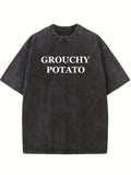 Grouchy/ Sweet Potato Christmas Season Vibe Washed T-shirt