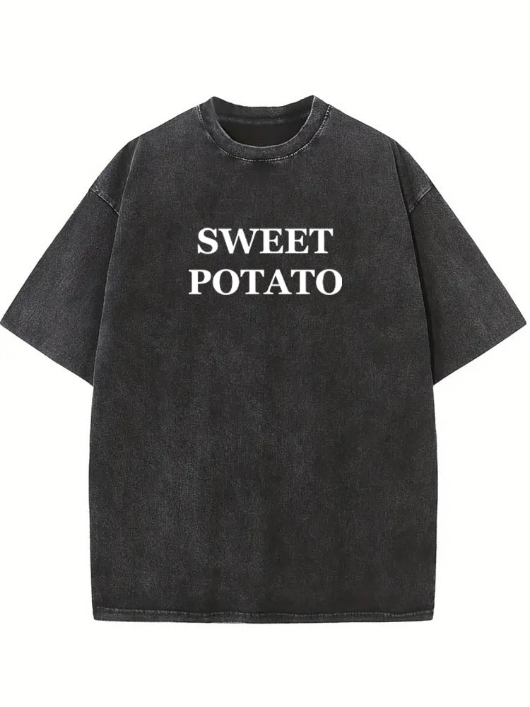 Grouchy/ Sweet Potato Christmas Season Vibe Washed T-shirt