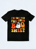 Halloween Ghost Boo I'Too Old This Boo Sheet Halloween Gift T-Shirt