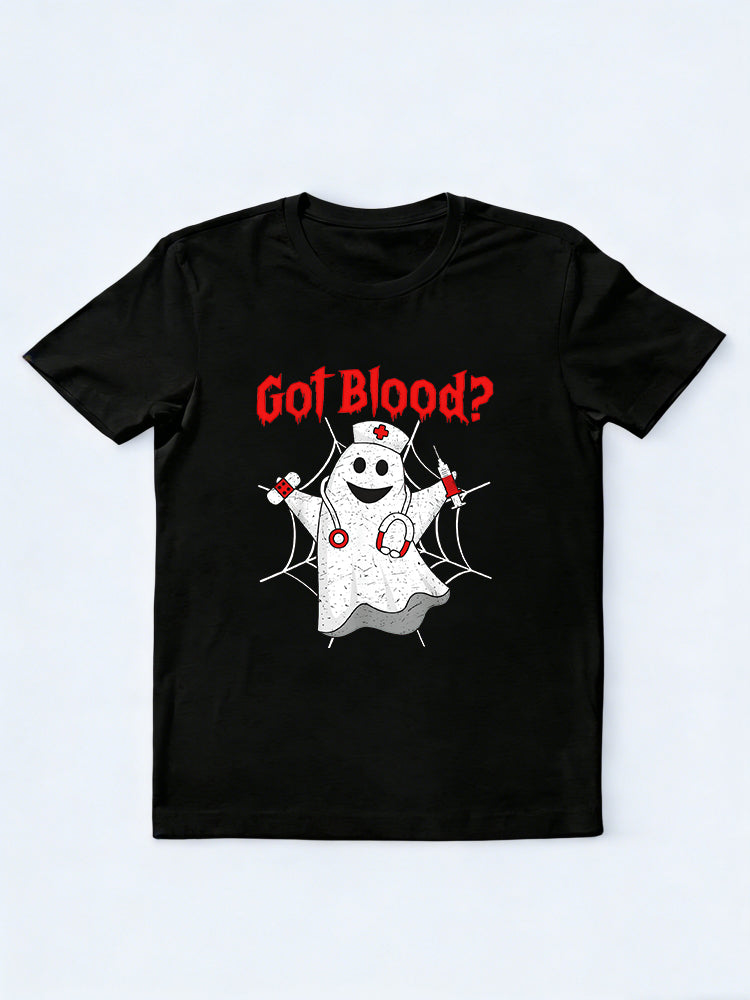 Halloween Ghost Funny Phlebotomist Phlebotomy Halloween Gift T-Shirt