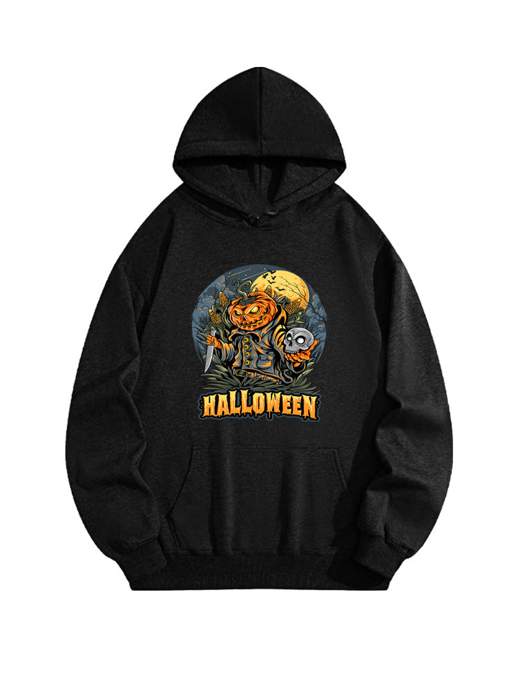 Halloween Pumpkin Killer Spooky Season Vibe Hoodie