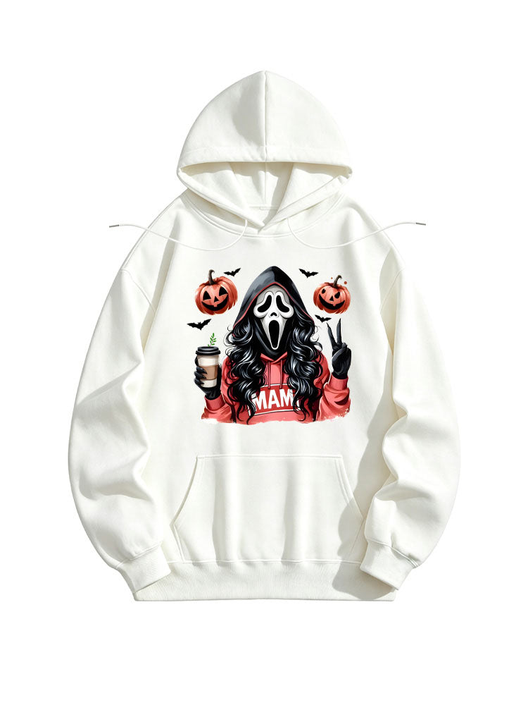Halloween Scary Killer Mama Spooky Season Vibe Hoodie