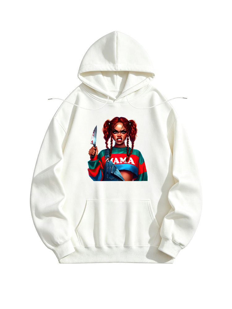 Scary Halloween Killer Mama Spooky Season Vibe Hoodie
