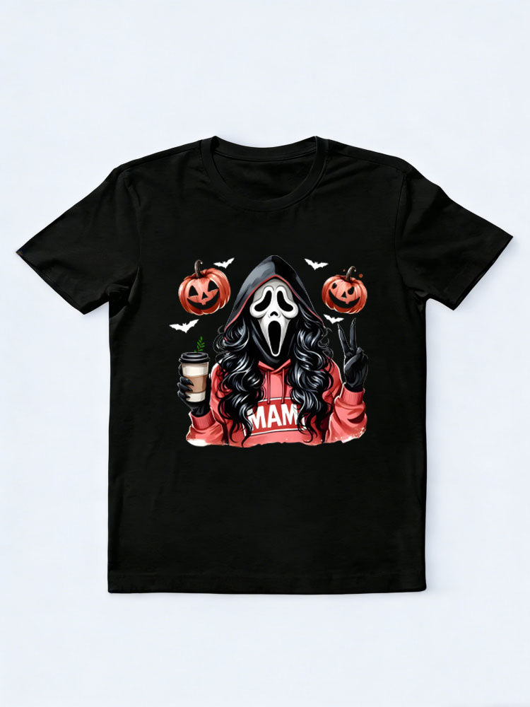 Halloween Scary Killer Mama Spooky Season Vibe T-shirt