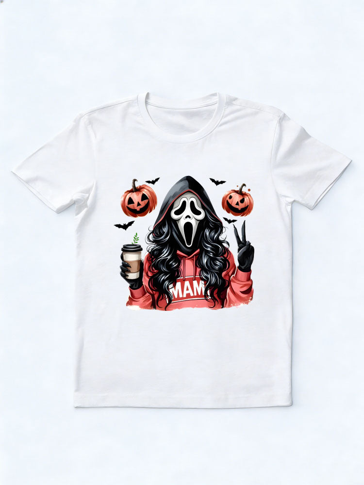 Halloween Scary Killer Mama Spooky Season Vibe T-shirt