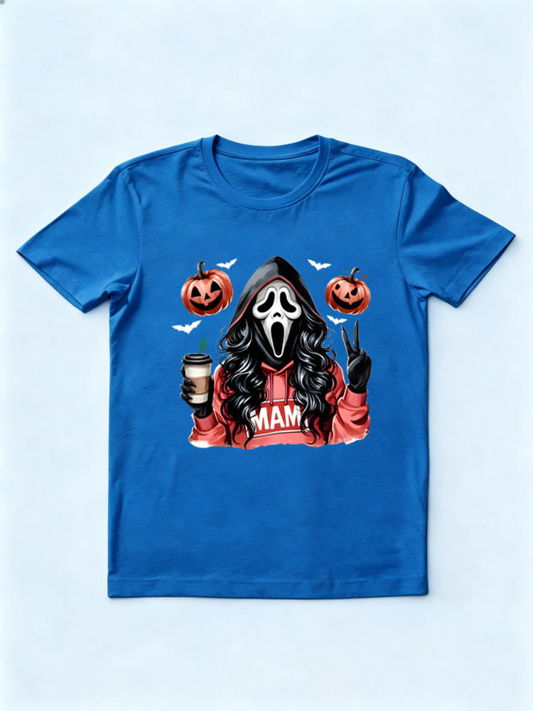 Halloween Scary Killer Mama Spooky Season Vibe T-shirt
