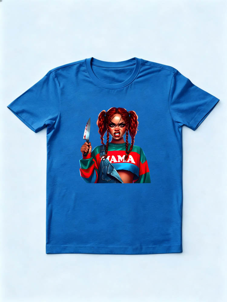 Scary Halloween Killer Mama Spooky Season Vibe T-shirt