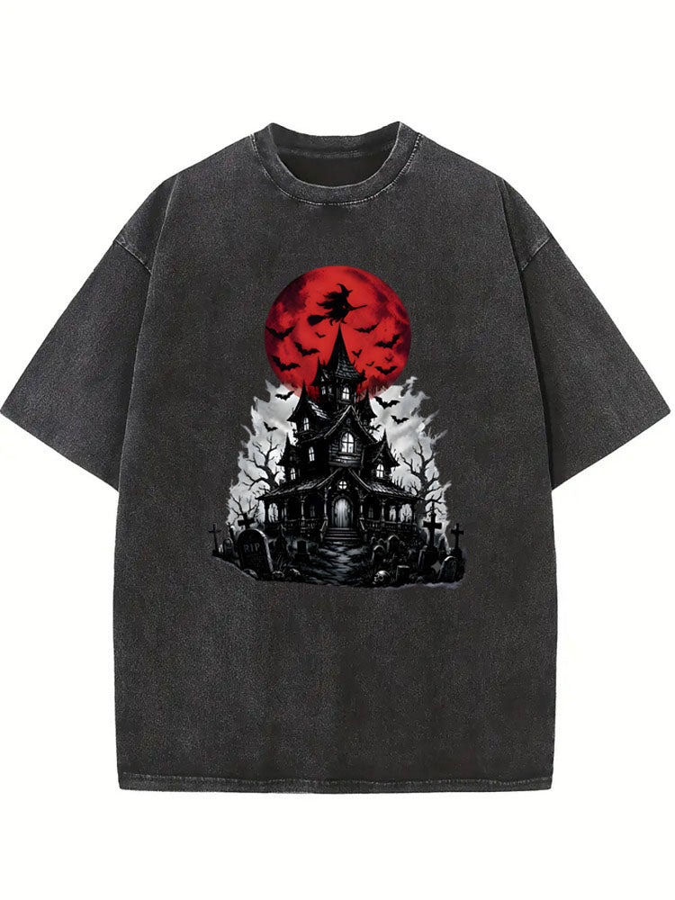 Halloween Town Witch Washed T-shirt