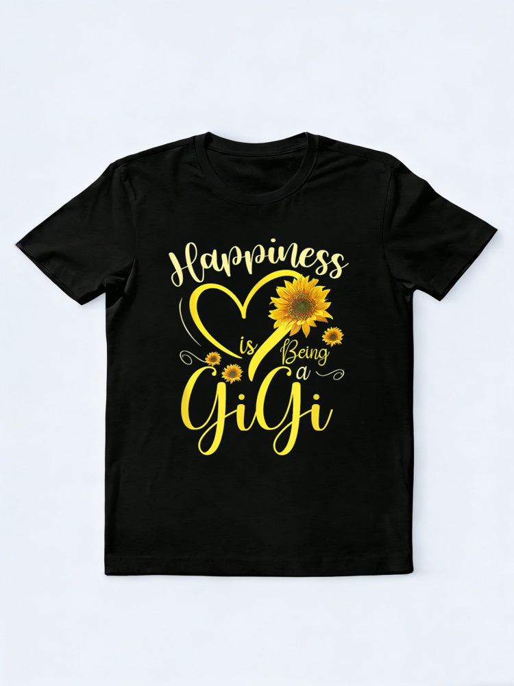 Happiness Is Being A Gigi Sunflower Mother's Day T-Shirt