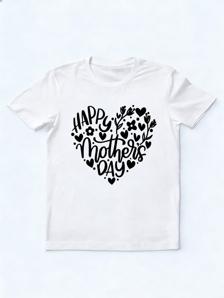 Happy Mother's Day Printed T-shirt