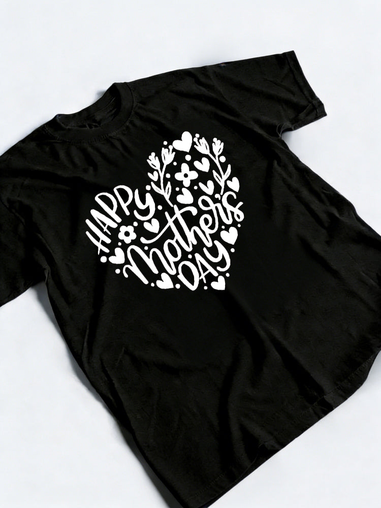 Happy Mother's Day Printed T-shirt