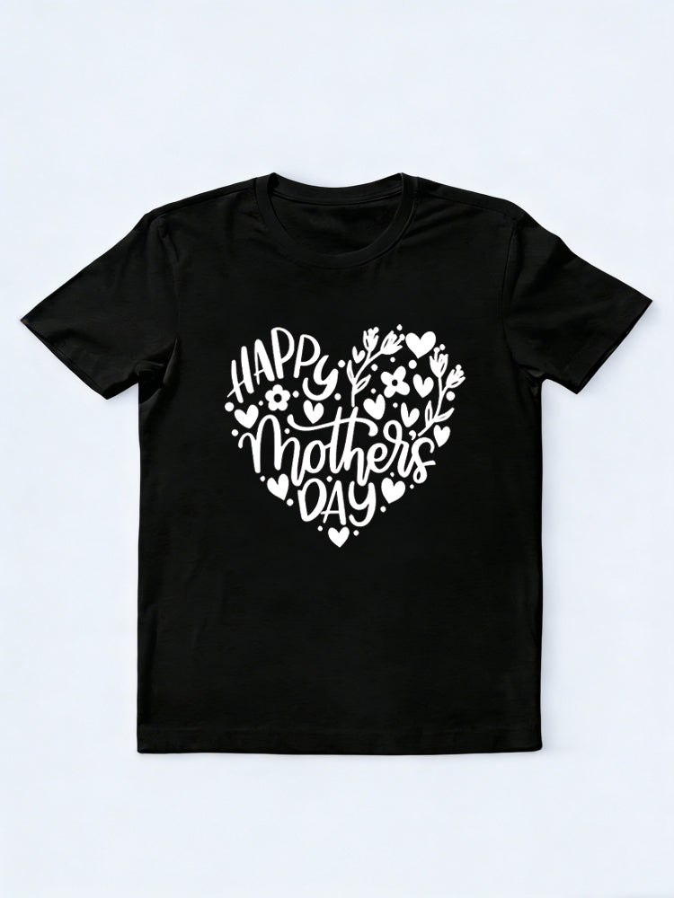 Happy Mother's Day Printed T-shirt