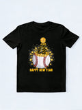 Happy New Year Baseball Party Hat New Year Gift T-Shirt