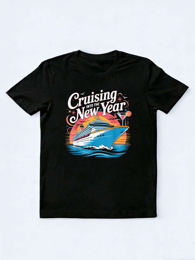 Happy New Year Family Cruise New Year Gift T-Shirt
