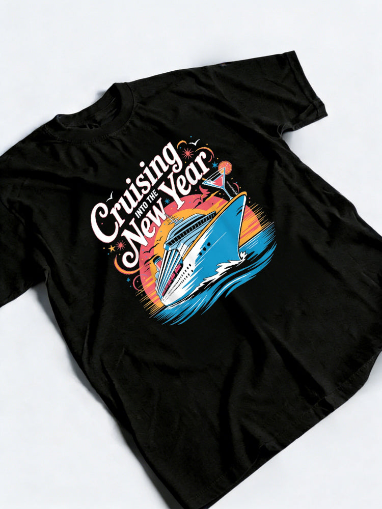 Happy New Year Family Cruise New Year Gift T-Shirt