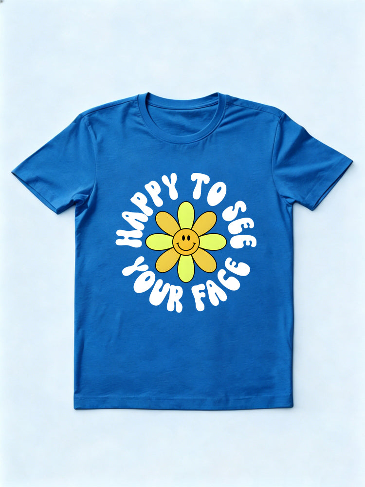 Happy To See Your Face Teacher Back To School T-shirt