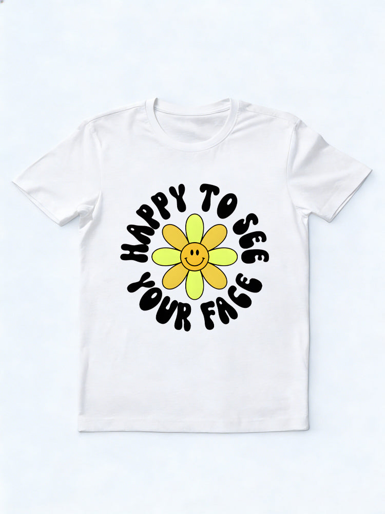 Happy To See Your Face Teacher Back To School T-shirt