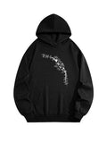 Haunted Halloween Skeleton Hand Spooky Season Vibe Hoodie