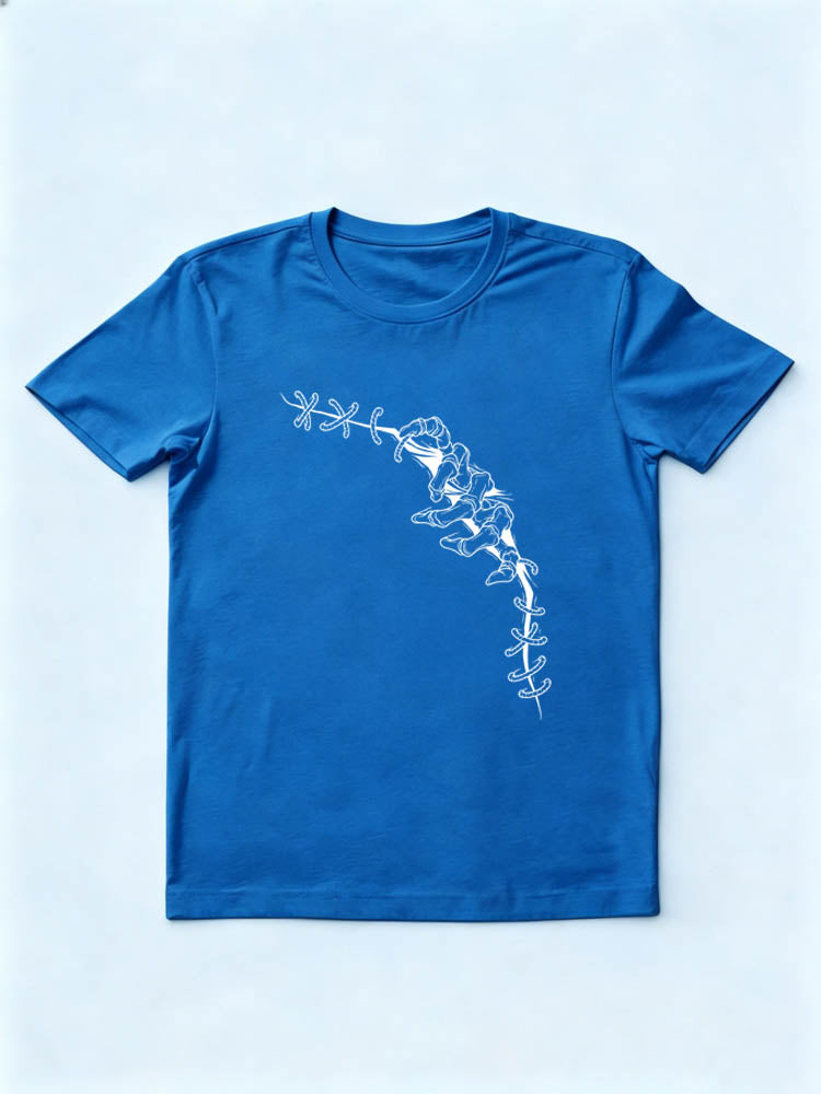 Haunted Halloween Skeleton Hand Spooky Season Vibe T-shirt