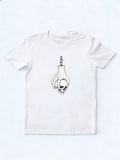 Haunted Halloween Skeleton Head Hanging Spooky Season Vibe T-shirt