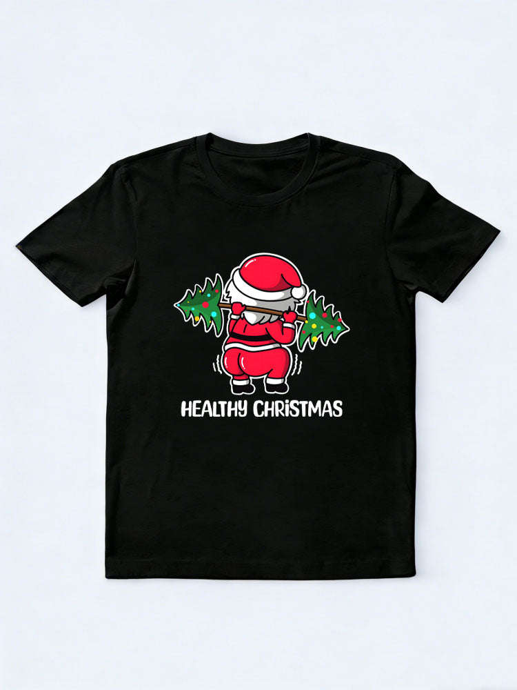 Healthy Christmas Gym Season Vibe T-shirt