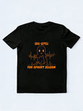 Heartbeat EKG Cited Spooky Cardiac Nurse Ghost Halloween Gift T-Shirt