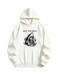Hey, I'm Okay Halloween Spooky Season Vibe Hoodie